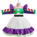 Buzz Lightyear -tyttöjen cosplay-mekko, lasten asu D1630 White 140cm