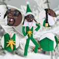 Miniatyrbild 6 av 6: Snoop på en Stoop Elf, 1 STK 24cm Elf på Hyllan Dockan, Hip Hop Elf Dock Plyschleksak till Påsk Elf Ornament Heminredning Julklapp 2