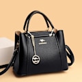 Miniatyrbild 5 av 6: Mode Dam Handväska Designer Axelväska Crossbody Väska Dam Stor Kapacitet Shopping Messenger Tote Väska Black