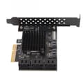 Miniatyrbild 4 av 7: SATA-kort 8 portar Stöder Hot Swappable Boot System Disk PCIE till SATA 3.0 Expansionskort med Kort Baffel för Windows för Linux