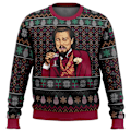 Miniatyrbillede 1 af 2: Skrattende Leo DiCaprio Meme Jultrøje Gave Julemandstrøje Herre 3D Sweatshirt og Top Qd Bedste XS