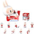 Miniatyrbilde 1 av 7: The Monsters Spennende Macaron Plysjdukker Figur Leker Blindbokser Autentisk POPMART The Monsters Labubu Coca-Cola Plysj 1 Blindboks Figur Lek