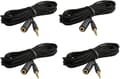 Quiz Spel Svarsknapp Fristående System LED-Belysta Knappar 4,5m Förlängningskablar 4-pack