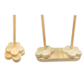 Miniatyrbillede 7 af 7: Dobbelt Spolevikling Bobbin Roterende Ramme Viklemaskine Roterende Massivt Træ Bobbin Værktøj