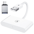 Pikkukuva 2 / 8: Langallinen langattomaksi CarPlay-sovitin USB-liitäntä Plug and Play -toiminnolla, sujuva Carplay-dongle-laatikko iPhonelle, tasainen pinta