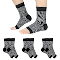 Pikkukuva 3 / 5: Neuropati-sukat Soothe Relief -kompressiosukat MUSTA S/M Musta(S/M,Musta)