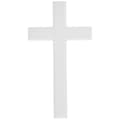 Stor Väggkors Vit Träväggkors Religiös Symbol Sovrum 21.00X11.40X1.50CM 1st
