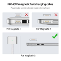 Pikkukuva 2 / 5: Typ-C naar Magsafe 3 omvormer USB-C magnetische adapter Side Bend Side Bend