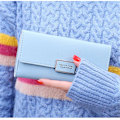 Pikkukuva 2 / 2: Naisten nahkaiset lompakot Slim Design Naisten luottokorttikotelo Clutch Multi Card Organizer Harmaa