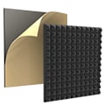 Miniatyrbild 2 av 5: 12-pack Akustikskum med Självhäftande Pyramidform, Ljudisolering Ljudabsorbent för Ljudstudio