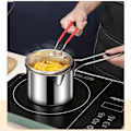 Miniatyrbillede 2 af 5: 304 Rustfrit Stål Kurv Pot Frituregryde Fritere Dybstegning Fisk Sil Fransk Japansk Chips Net Pasta Pan Tråd Køkken Kalkun Løg（Med glat net）