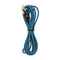 Miniatyrbilde 1 av 4: 3,5 mm 5-polet plugg til 4-polet pluggkabel erstatning 3,5 mm gullbelagt plugg spillhodetelefonkabel for Logitech Astro A10 A30 A40 2m
