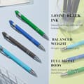 Miniatyrbillede 2 af 6: Kuglepenne med Trykknap Multipack 2 i 1 Pensesæt med Stylus Spids Sort Blæk Penne til Arbejdskolleger Søde Papirvarer Kvinder Mænd Kontorgave Basic Basic