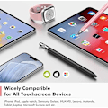 Miniatyrbild 4 av 4: MEKO 3 i 1 Stylus Pennor för Pekskärmar, Hög Känslighet & Precision Kapacitiv Stylus för Apple iPad iPhone k-Svart/Roséguld)