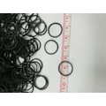 Miniatyrbillede 3 af 5: Mini gummibånd, bløde elastiske bånd, (1000 stk., sorte)