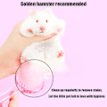 Pikkukuva 2 / 5: Hamsteriharja ja -kampa, sopii myös marsuille, fretseille, rotille, chinchilloille ja kaneille - vaaleanpunainen