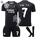 Miniatyrbillede 1 af 5: 24-25 Real Madrid Y3 fodboldtrøje sæt nr 7 C Ronaldo Vinicius 5 Bellingham 10 Mbappe Størrelse 7 sok