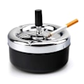 Miniatyrbillede 1 af 8: Automatisk rengørende roterende askebæger stor metal med låg kreativ