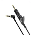 Pikkukuva 3 / 5: Vaihtokaapeli QC15-kuulokkeille, yhteensopiva Bose QuietComfort 15 QC15 QC2 -kuulokkeiden kanssa (musta), ei vehnäjohtoa