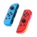Miniatyrbild 1 av 5: Trådlös handkontroll kompatibel med Nintendo Switch, Oled, Lite Gamepad Joystick (l/r) Ersättning med Rgb höger(blå+röd)