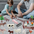 Miniatyrbild 6 av 6: 40 Delar Hästgård Staket Tillbehör Leksak, Paddelleksak, Plaststaket för Ladugård Hage Häststall Gård Djur, Pedagogisk Gåva (FQ)