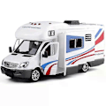 Miniatyrbillede 1 af 3: 1:32 Rejse, Autocamper, Camping, Fritid, Pop-Up, Kasse, Indbygget Møbler, Lyd og Lys, Træk Tilbage Alle