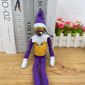 Miniatyrbillede 4 af 5: Snoop On A Stoop Jultomte Dukke Sort Tomte Dukke 118 Tom Håndlavet Hip Hop Dukke Plysj Legetøj Gaver Til Hjem Have Halloween  (FMY) 2pcs