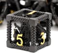 Black Gold Flying Dragon Metal Kit, Mangfoldigt hul rollespil, der er egnet til RPG MTG Desktop
