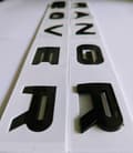 Bokstäver för Range Rover Rover Emblem Ranger Glans Svart