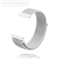 Ny 20 mm urrem til Garmin Venu 2S håndledsrem Vivoactive 3 4S 4 Forerunner 245 645 Galaxy Watch 4 Classic 42 46 mm UmmitWhite Nylon 20 mm