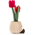 Miniatyrbillede 5 af 7: Jellycat Amuseables Tulip Pot Plyslegetøj, 30 cm - Plante & Blomst Plys - Sjov Indretning & Gave