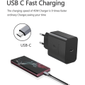 Miniatyrbild 5 av 9: Snabb Laddare 45W för Samsung USB-C + 2M USB C Kabel - EU - Svart