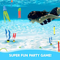 Miniatyrbild 5 av 9: 30 st Dykleksaker för Pool för Barn Set med Förvaringsväska Poolspel Sommar Simning Vatten Fiskleksaker