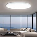 Miniatyrbillede 1 af 7: LED Loftlampe Ø30cm - 24W, 4000K, 2700lm, IP44 - Til Soveværelse, Badeværelse, Stue, Køkken - Hvid