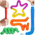 Miniatyrbillede 3 af 7: 8-pak Store Pop Tubes, Fidget Legetøj, Sensorisk Legetøj til Stress- og Angstdæmpning for Børn, Voksne, Læringslegetøj, Strækrør 8pcs 2.9cm