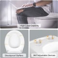Miniatyrbilde 5 av 5: Soft Close Toalettsete, Toalettsete med Quick Release for Enkel Top Fixing O Form