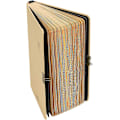 Miniatyrbillede 3 af 4: 365 Planner Låsebar Hardcover Notesbog med Lås og Nøgle Kraftpapir Ulinjeret Skitsebog Rejsejournal Tegning Skriveblok Tom Side Dagbog Bog Scr With Key- Yellow