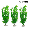 Miniatyrbillede 1 af 7: 3-pak store akvarieplanter kunstige plast fisketank planter høje akvarium tilbehør simulering falske hydroponiske planter dekoration