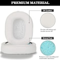 Miniatyrbilde 3 av 5: Øreputer Minnefoam Øreputer Deksel Erstatning Øreputer for ATH M50X Passer Audio Technica M40X M30X M20 Hvit