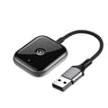 2-i-1 trådløs CarPlay-adapter kablet til trådløs AI-boks Plug Play Mini CarPlay-adapter svart