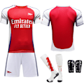 Miniatyrbild 1 av 5: 2024-25 Arsenal fotbollströja set tröja nr 7 Saka 9 Jesus 8 Odegaard röd No size socks + skyddsutrustning(#24,No size socks + skyddsutrustning)