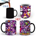 Miniatyrbillede 5 af 5: Halloween Farveskiftende Kopsæt Keramisk Kaffe Kop Termisk Tekop Nyhed Gave