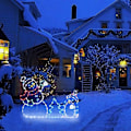 Miniatyrbillede 4 af 4: LED-snemand julebelysning udendørs juledekoration udendørs juledekoration amerikansk julebelysning udendørsfigurer snemanddekoration