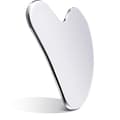 Gua Sha ansiktsverktyg i rostfritt stål för ansikte metall (silver)