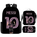 Messi-tryckt ryggsäck, tredelad uppsättning, tecknad ryggsäck 32