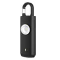 Personlig alarm for kvinner, oppladbar sikkerhetssirene med LED-lys, USB-lading, nøkkelring for eldre, barn og studenter
