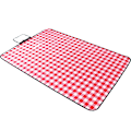 Pikkukuva 1 / 5: 100*150CM Punavalkoruudullinen piknikviltti - Kosteussuoja