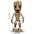 Pikkukuva 2 / 4: Marvel Min nimi on Groot, rakennettava lelu ja vauva The