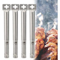 Miniatyrbillede 1 af 7: 4 stk. Universal Justerbar Rustfrit Stål BBQ Gasgrill Udskiftning Lige Rør Brænder