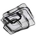 Miniatyrbild 7 av 8: 3 st Toalettväska Transparent Design 3 Storlekar Vattentät Bärbar PVC Material Praktisk Transparent Kosmetikaväska För Resor